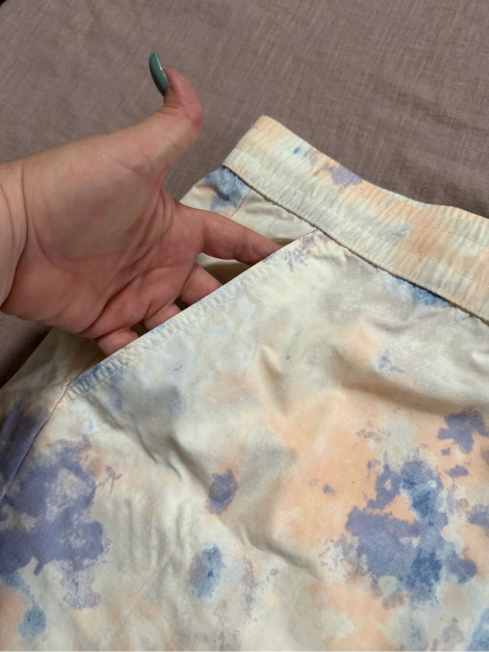 NWT Original Use Tie-Dye Swim Shorts in Blue & Peach Men’s XXL Summer Beach - Picture 7 of 9